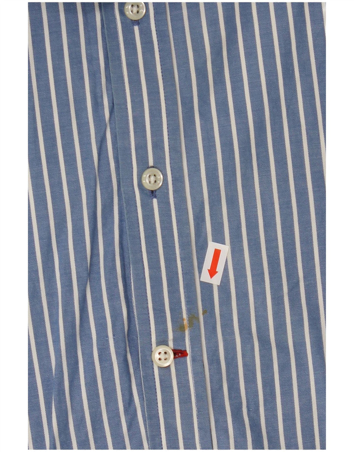 TOMMY HILFIGER Chemise Homme Bleu Moyen En Coton À Fines Rayures