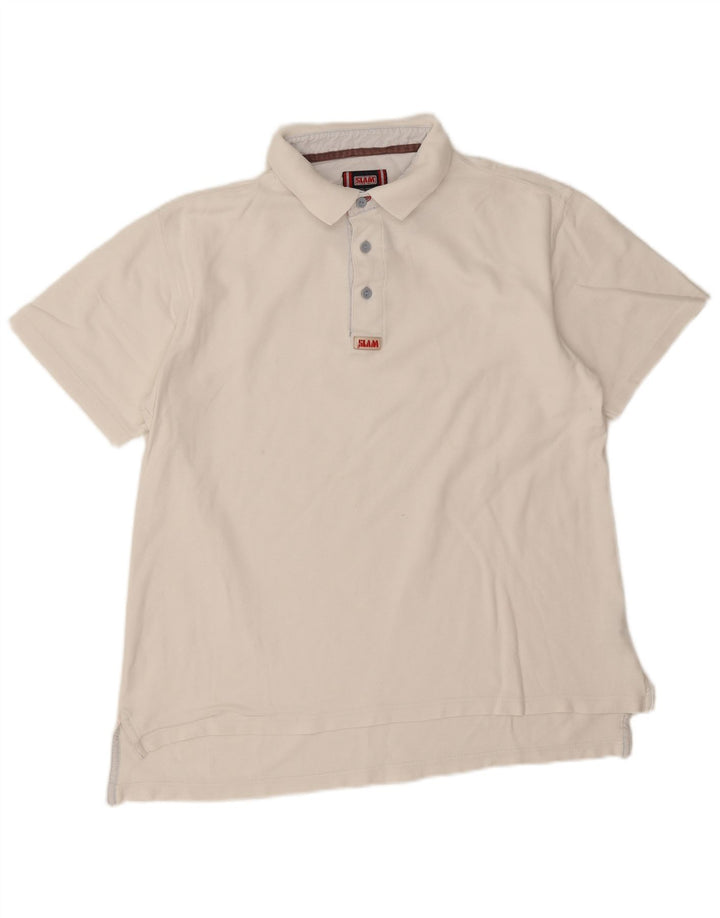Slam Polo Homme Grand Blanc Coton