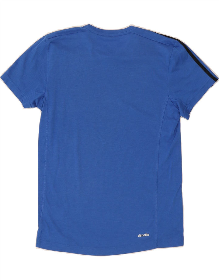 ADIDAS Mens Climalite T-Shirt Top Small Blue Polyester Vintage Adidas and Second-Hand Adidas from Messina Hembry 