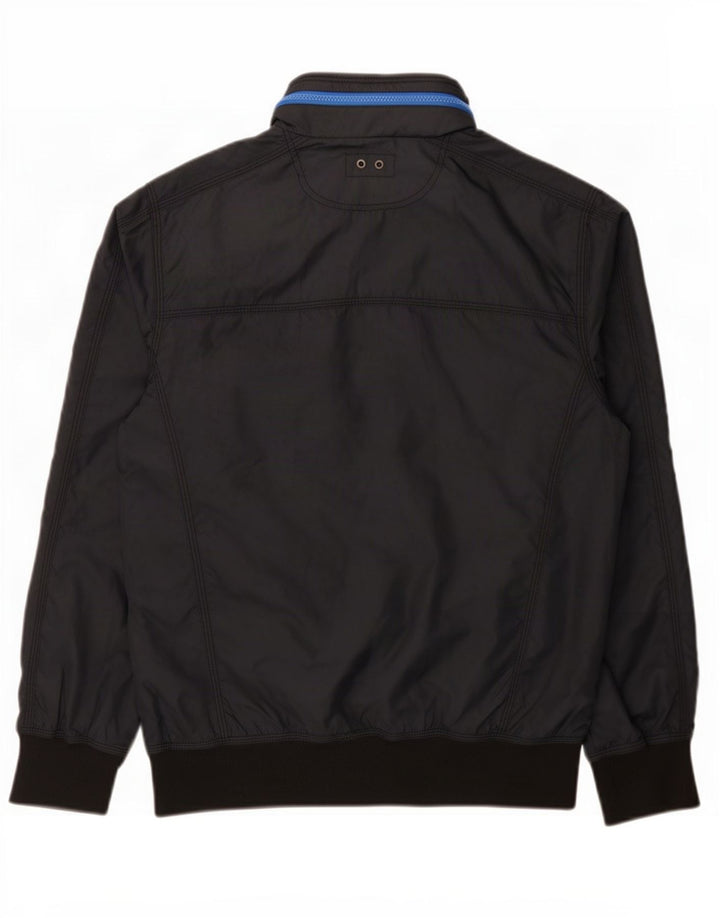 Converse Veste bomber à capuche pour homme UK 38 Bleu marine moyen Polyester