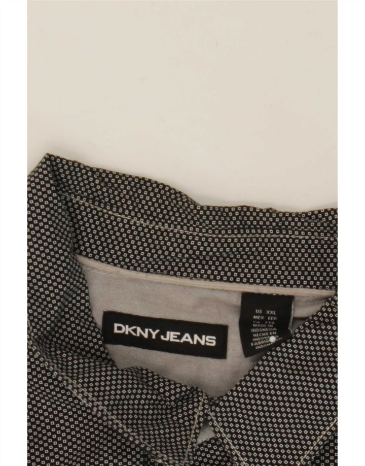 Dkny Chemise Homme 2XL Noir Géométrique