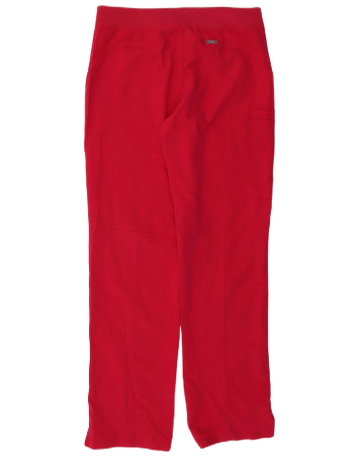 Figs Pantalon Cargo Droit Femme Large W32 L32 Rose Polyester