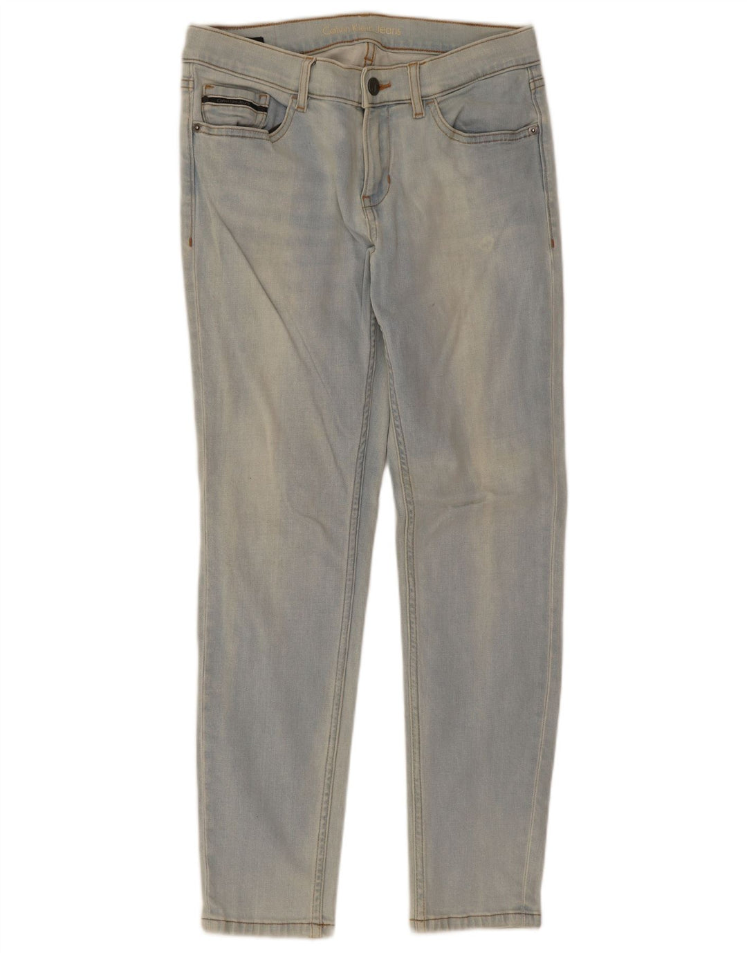 Calvin Klein Jean Slim Femme W27 L26 Bleu