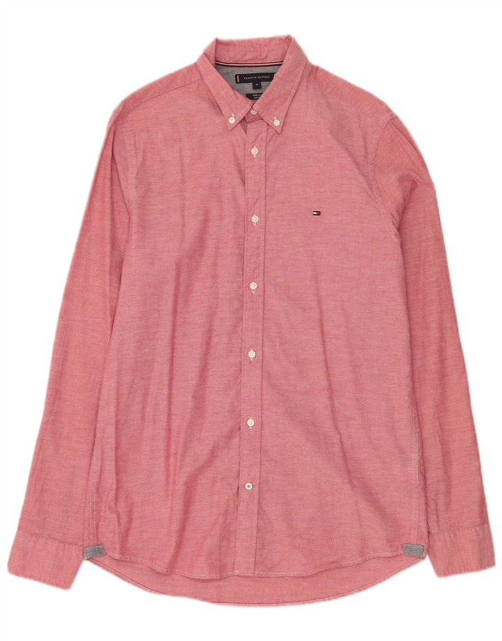 Tommy Hilfiger Chemise Flex Slim Fit Homme Rose Moyen Coton