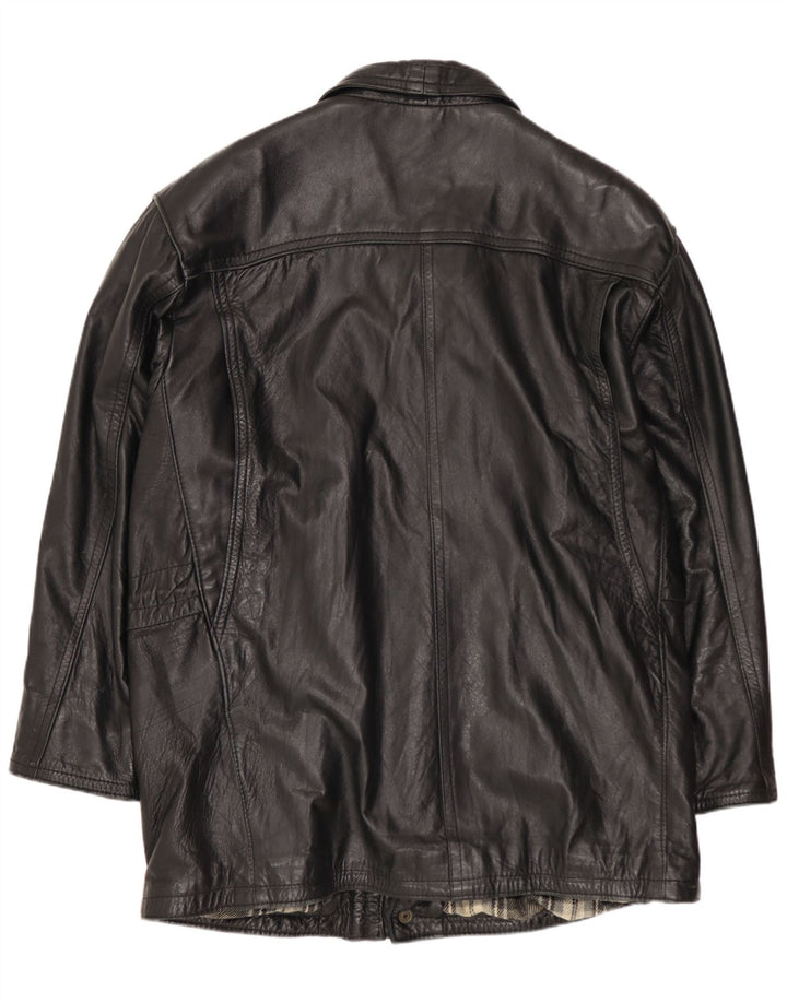 FLORENCE Veste en cuir pour homme UK 40 Grand cuir noir