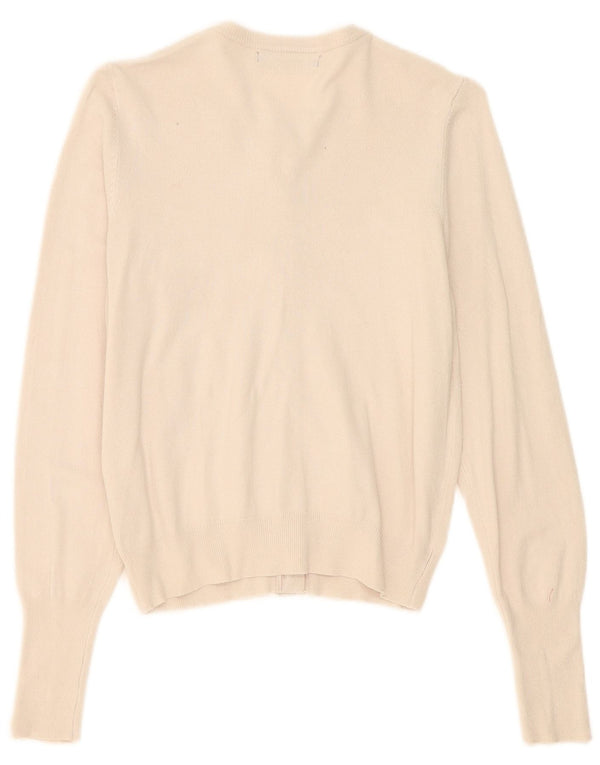 Marks & Spencer Cardigan pour femme en viscose blanc cassé UK 8 Small