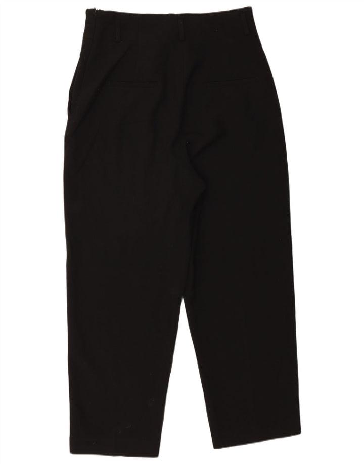 Zara Pantalon Chino Fuselé Femme Large W30 L26 Noir Polyester