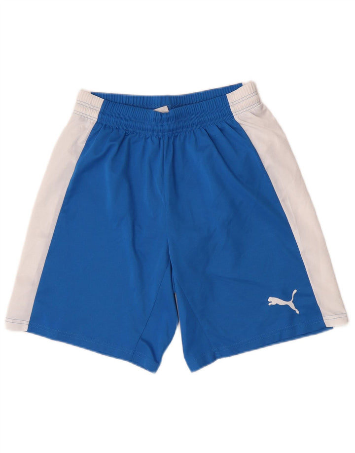 Puma Short de Sport Small Homme Bleu Colorblock