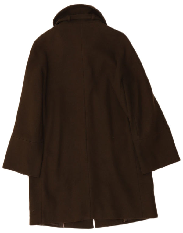 Massimo Dutti Manteau surdimensionné pour femme UK 10 Petite laine kaki