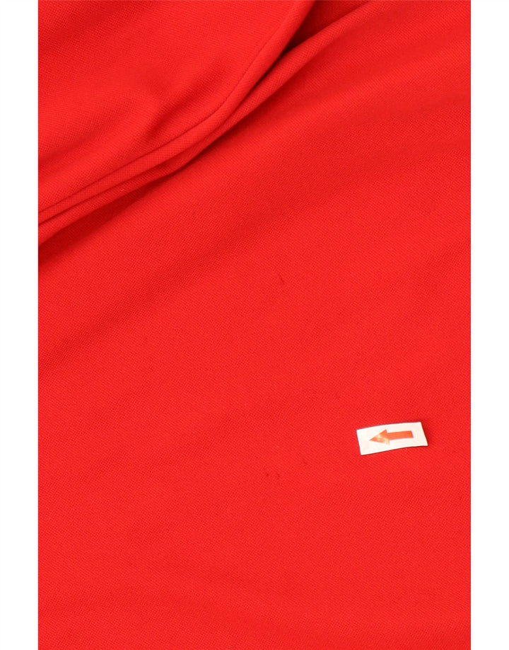 Adidas Hommes Climawarm Sweatshirt Jumper UK 38/40 Rouge Moyen Polyester