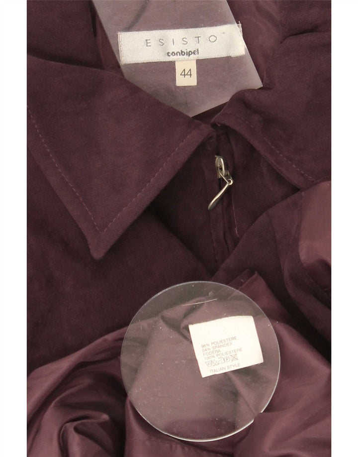 Conbipel Blouson Bomber Femme IT 44 Violet Moyen Polyester
