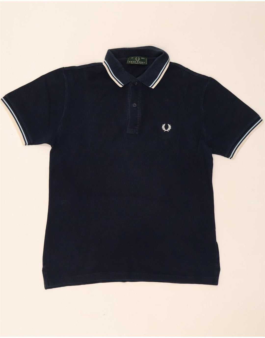FRED PERRY Polo Homme Bleu Marine Moyen Coton