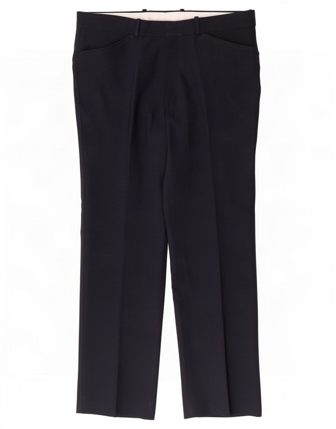Farah Pantalon décontracté droit pour homme W36 L30 Bleu marine Polyester