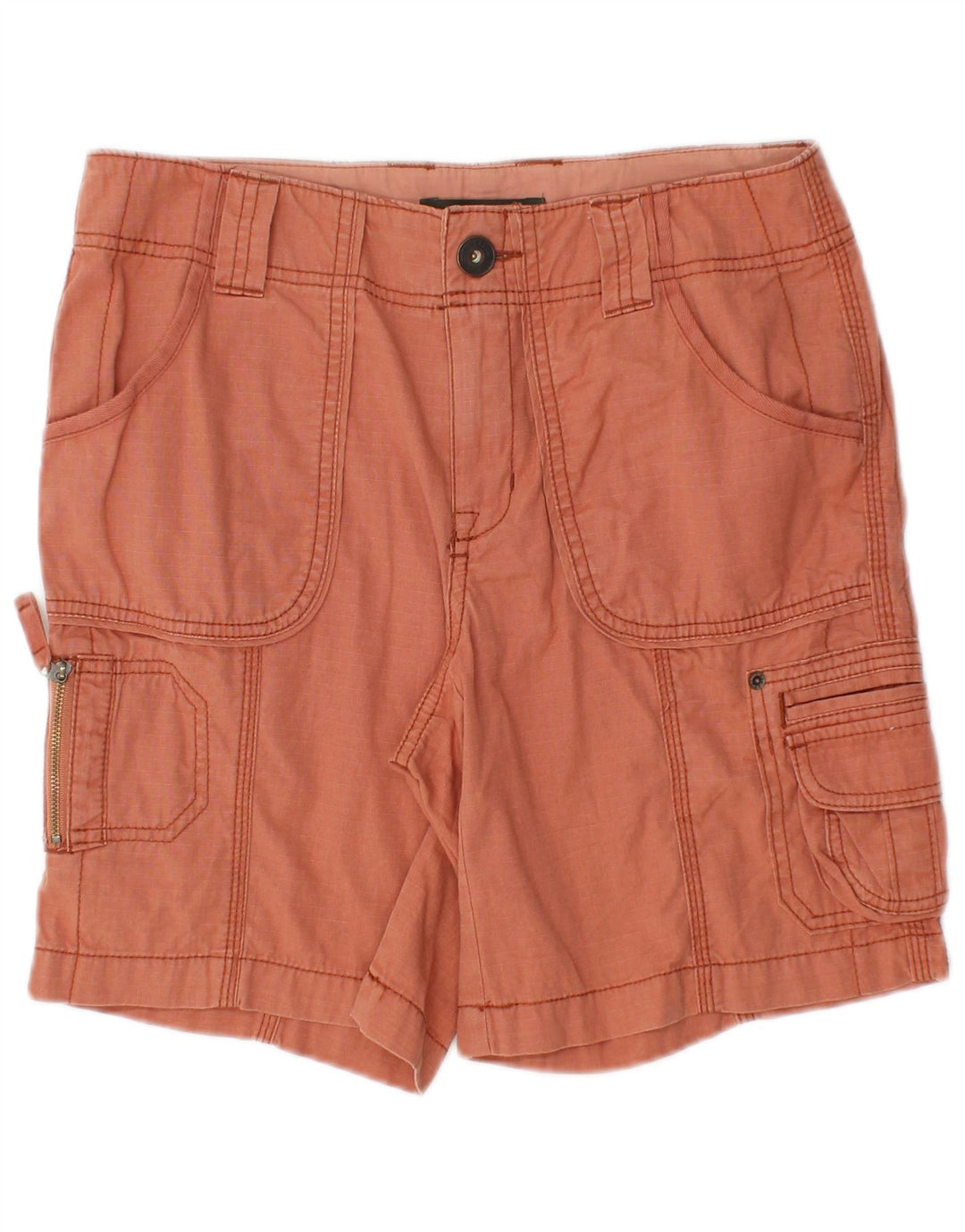 EDDIE BAUER Short cargo pour femme US 2 XS W28 Orange Coton