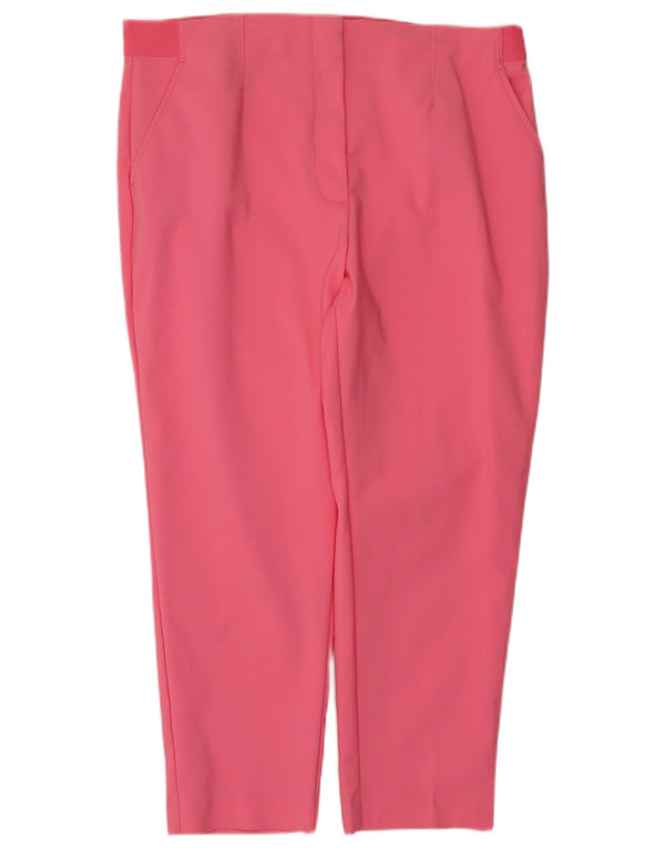 Marks & Spencer Pantalon court slim pour femme UK 18 XL W38 L25 Coton rose