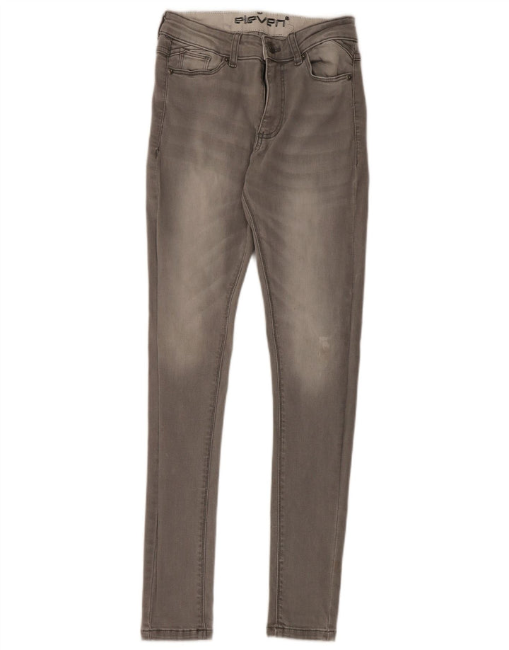 Jean skinny femme Eleven Degrees W28 L30 gris coton