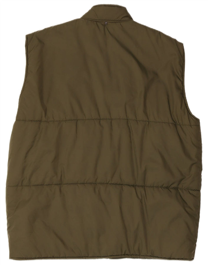 Gilet homme vintage UK 42 XL Kaki Polyamide