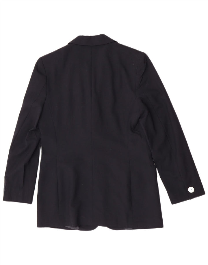 Luisa Spagnoli Veste blazer à 3 boutons pour femme IT 44 Bleu marine moyen
