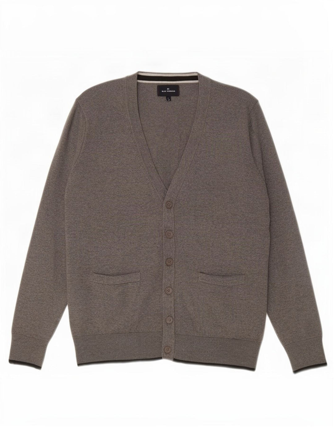 Marks & Spencer Pull Cardigan Blue Harbor Homme Gris Moyen Coton