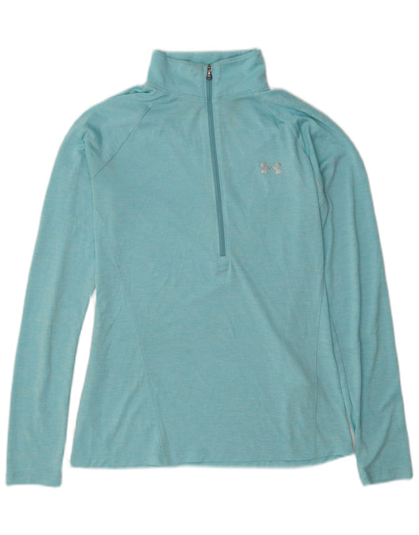 Under Armour Haut de survêtement Heat Gear pour femme UK 14 Bleu moyen