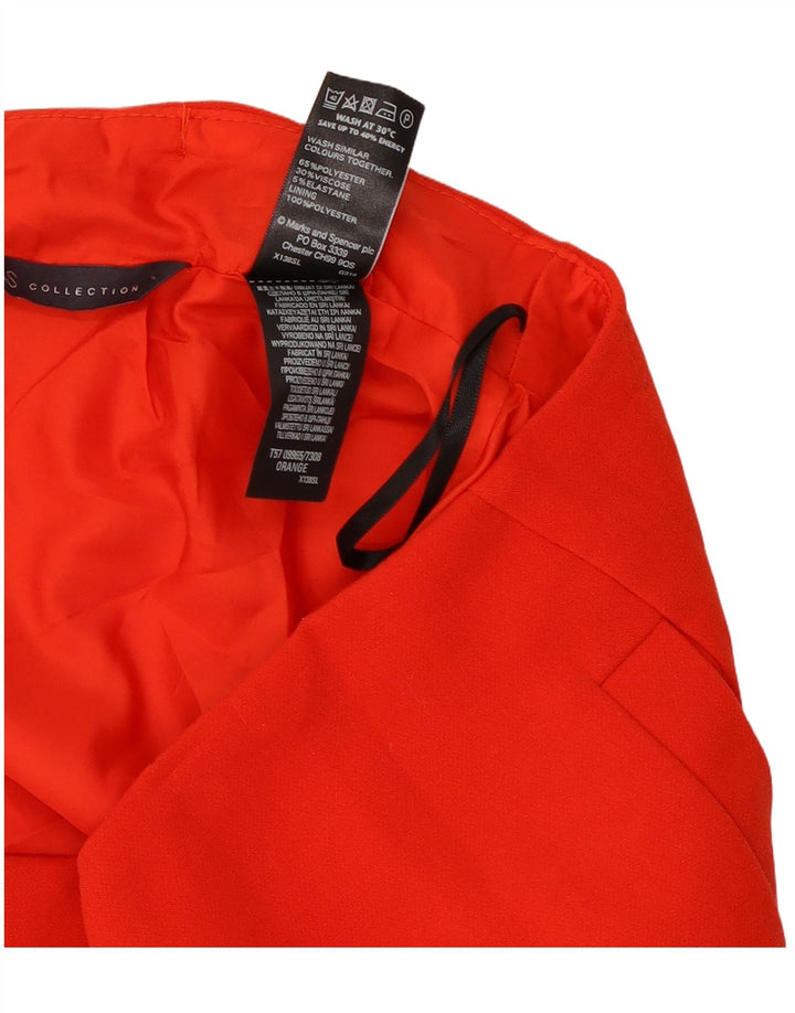 Marks & Spencer Mini-jupe femme UK 12 Medium W30 Rouge Polyester