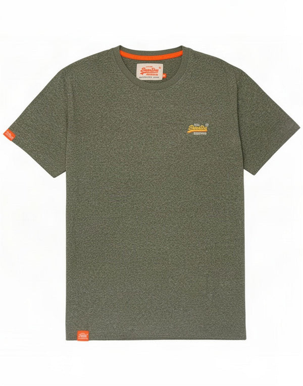 Superdry T-Shirt Homme Top XL Kaki Moucheté Coton