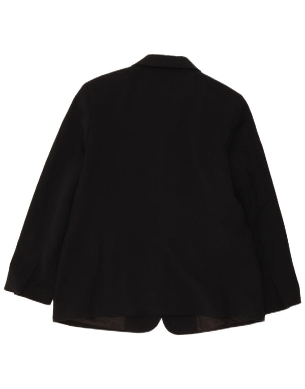 L.L.Bean Veste blazer à 3 boutons pour femme US 14 XL Noir Polyester