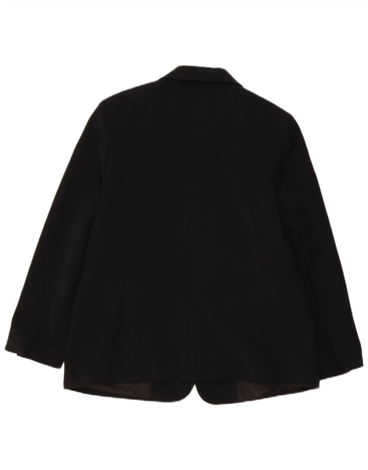 L.L.Bean Veste blazer à 3 boutons pour femme US 14 XL Noir Polyester