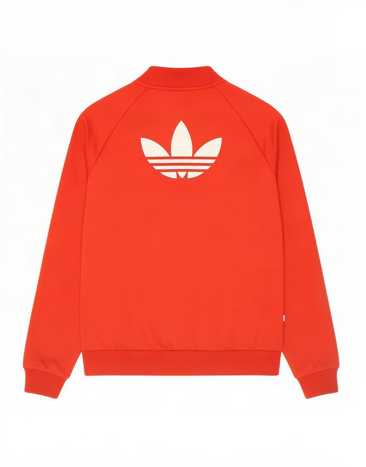 Adidas Veste de survêtement graphique pour femme UK 12 Rouge moyen Polyester