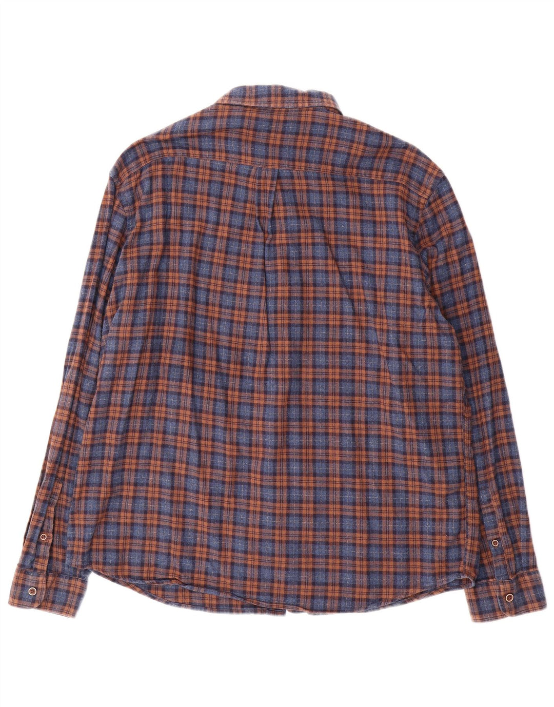 Marks & Spencer Chemise régulière en flanelle pour homme XL Bleu coton
