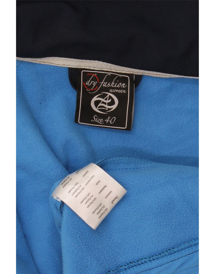 veste coupe-vent à capuche femme vintage EU 40 Polyester bleu marine moyen