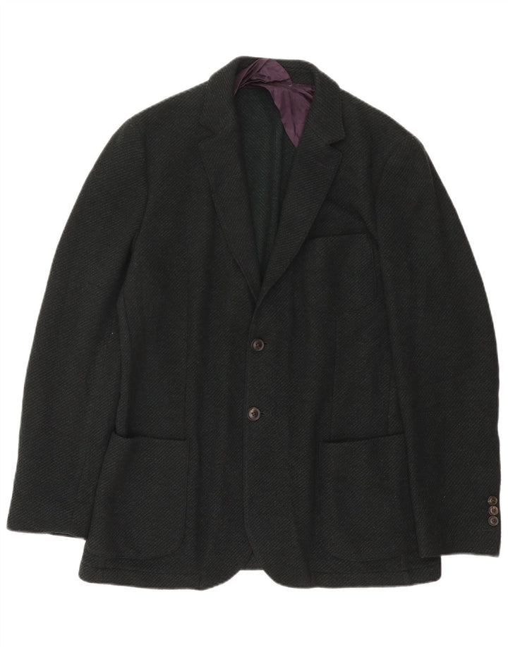 Gant Veste Blazer 2 Boutons Homme IT 50 Large Vert Laine