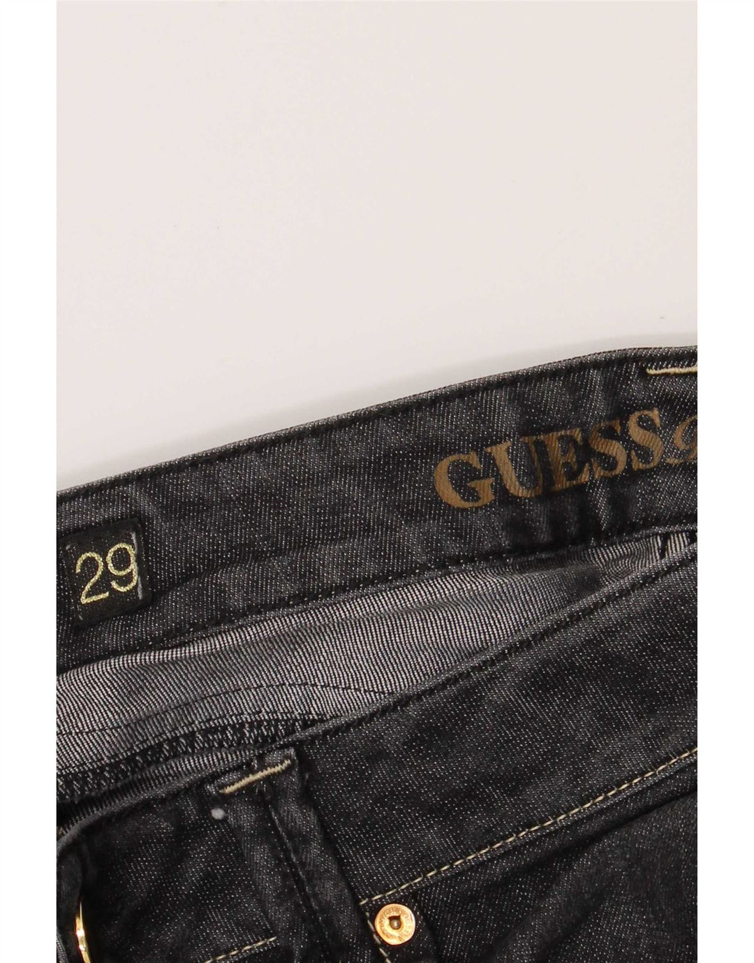 Guess Jean Slim Crop Femme W29 L26 Gris