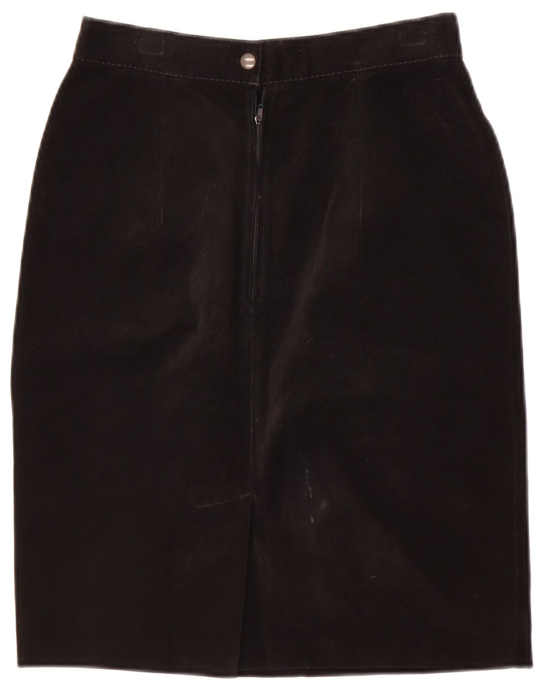 jupe en daim femme vintage IT 40 Small W24 Noir