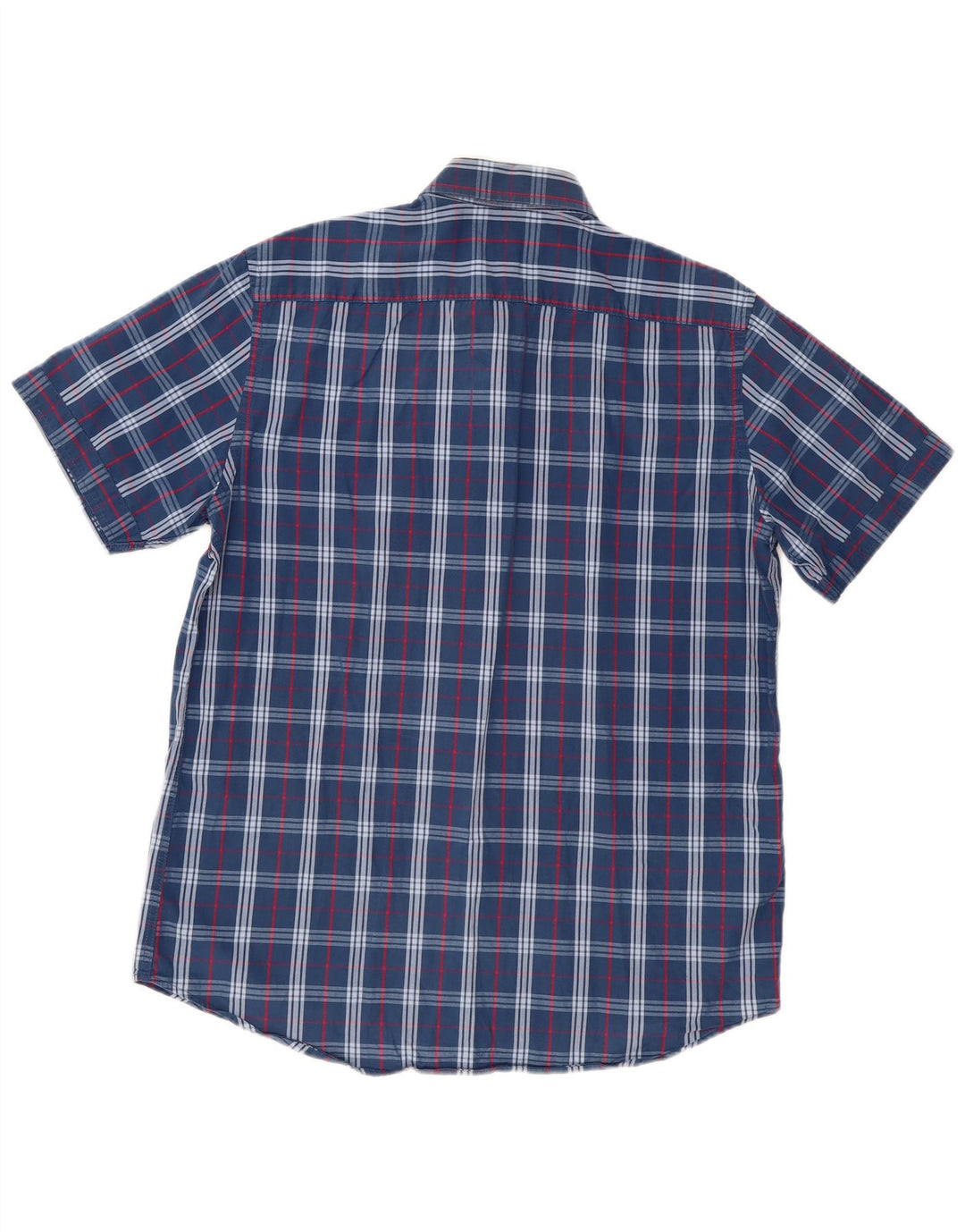CARRERA Chemise à manches courtes coupe classique pour homme, grands carreaux bleus