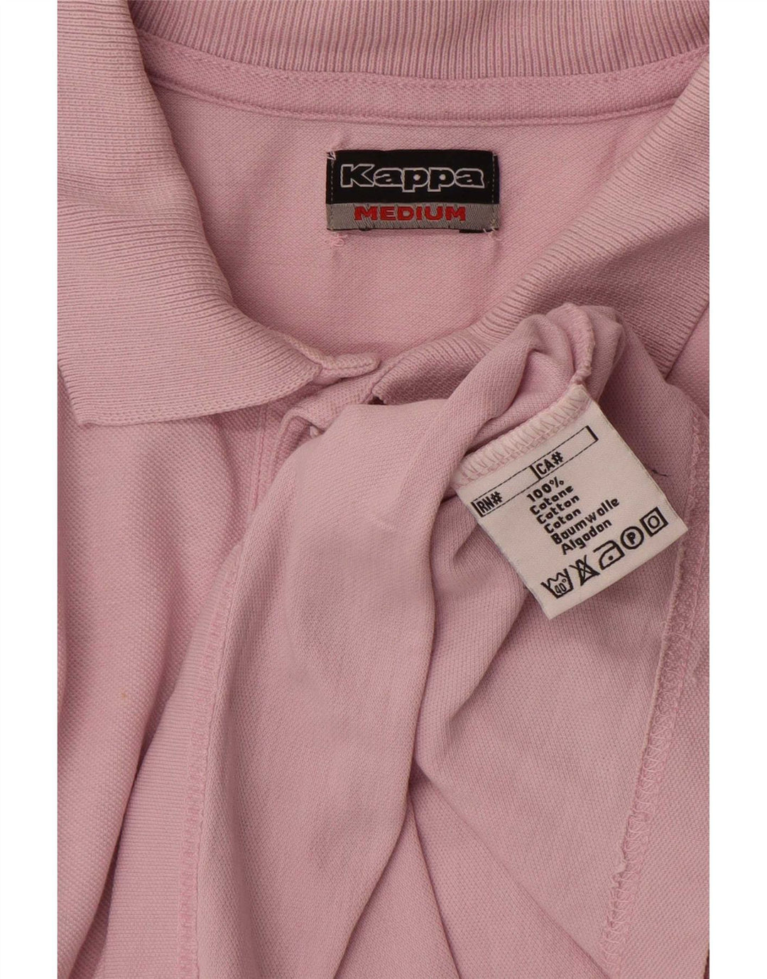 Kappa Polo Homme Rose Moyen Coton