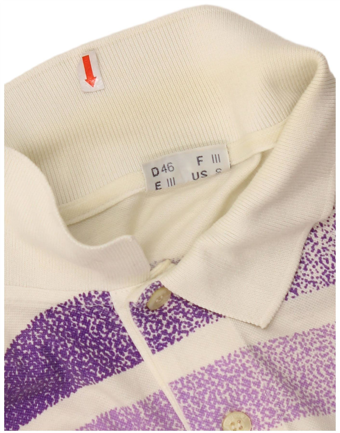 SERGIO TACCHINI Polo Homme Petit Coton Rayé Blanc Cassé