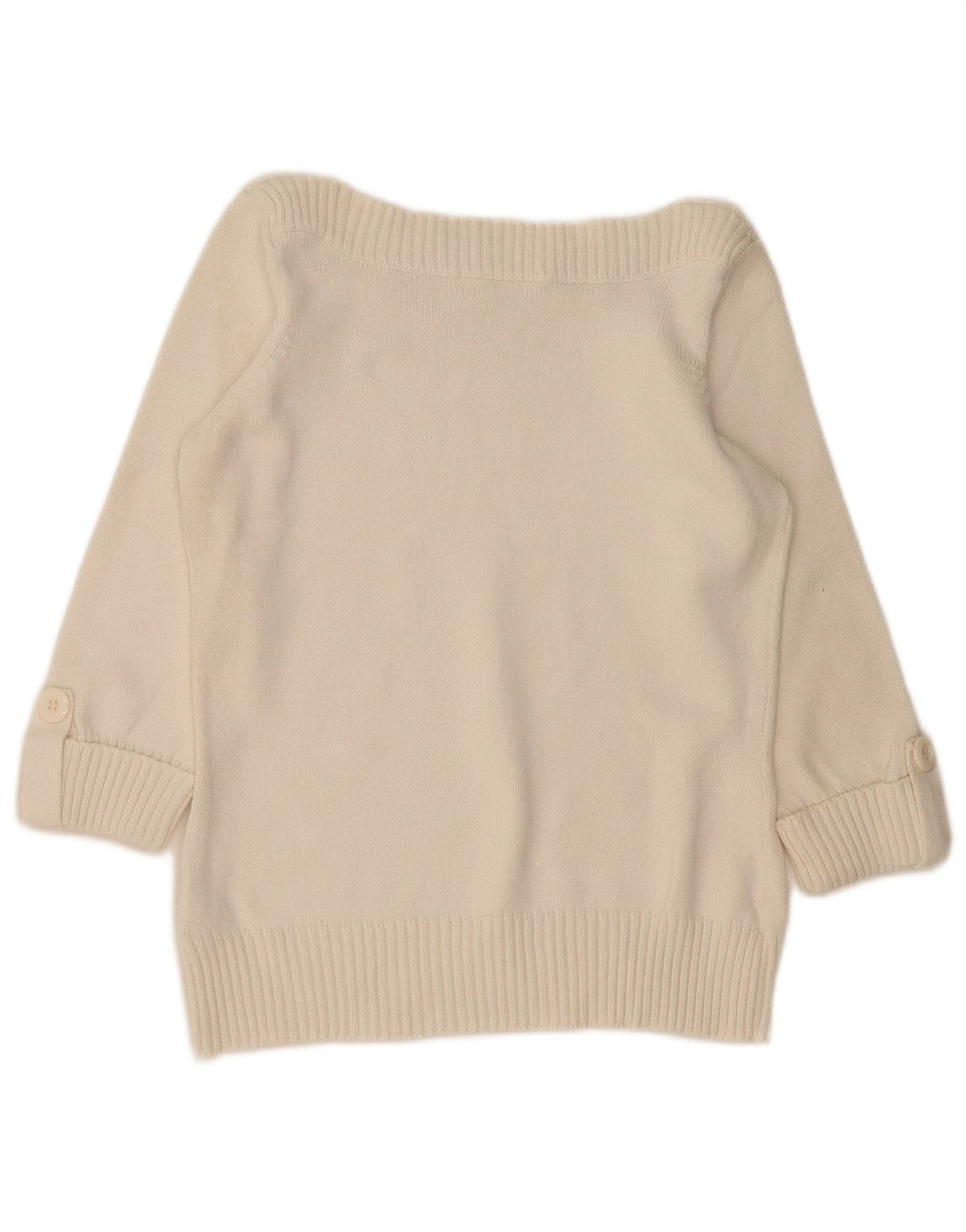 Marks & Spencer Pull col bateau pour femme UK 12 Medium Off White