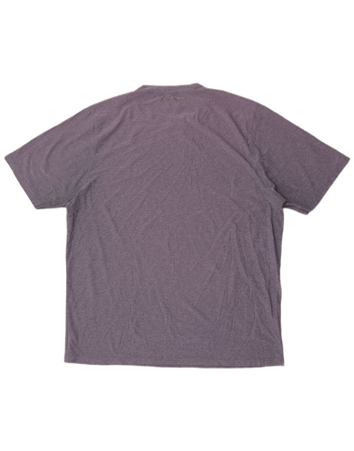 UNDER ARMOUR T-Shirt Homme Top XL Violet Moucheté