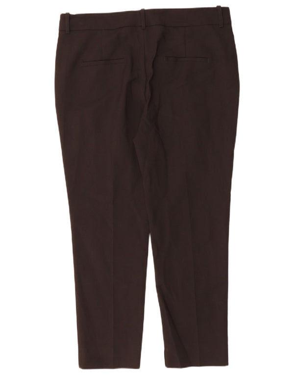 Pantalon Chino Slim Femme ZARA EU 42 Large W32 L27 Coton Noir