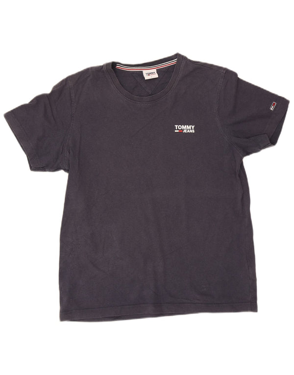 Tommy Hilfiger T-shirt graphique pour hommes, grand, bleu marine, coton