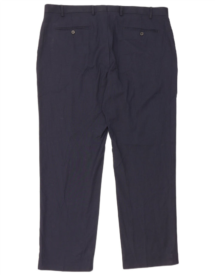 Marks & Spencer Pantalon décontracté coupe classique pour homme W40 L31 Bleu marine