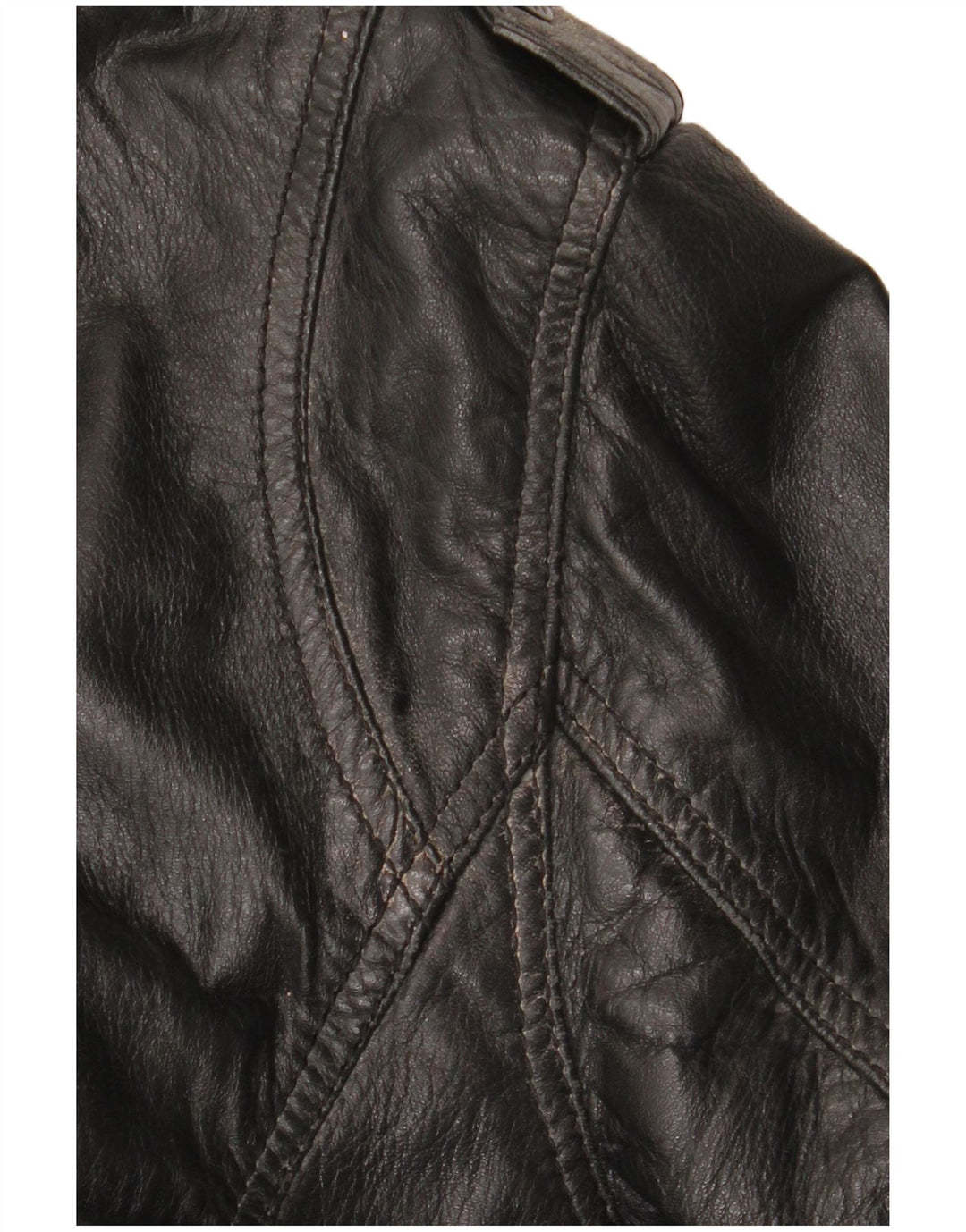 Veste en cuir homme vintage UK 42 XL Cuir noir