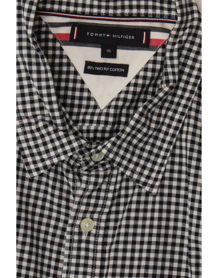 Tommy Hilfiger Chemise Homme XL Noir Vichy Coton