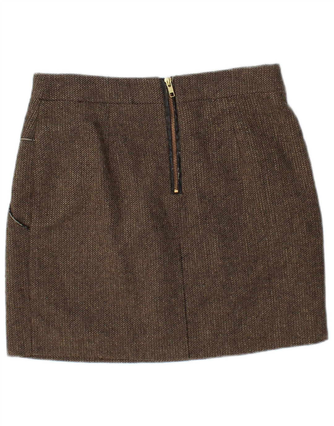 KOOKAI Mini jupe femme EU 40 Medium W30 marron polyester