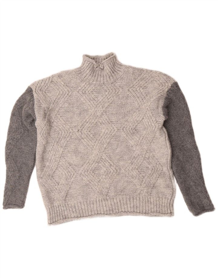 Marks & Spencer Pull col roulé pour femme UK 10 Petit Gris