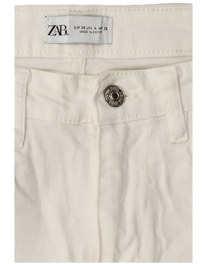 Jean droit femme ZARA EU 36 XS W26 L26 blanc