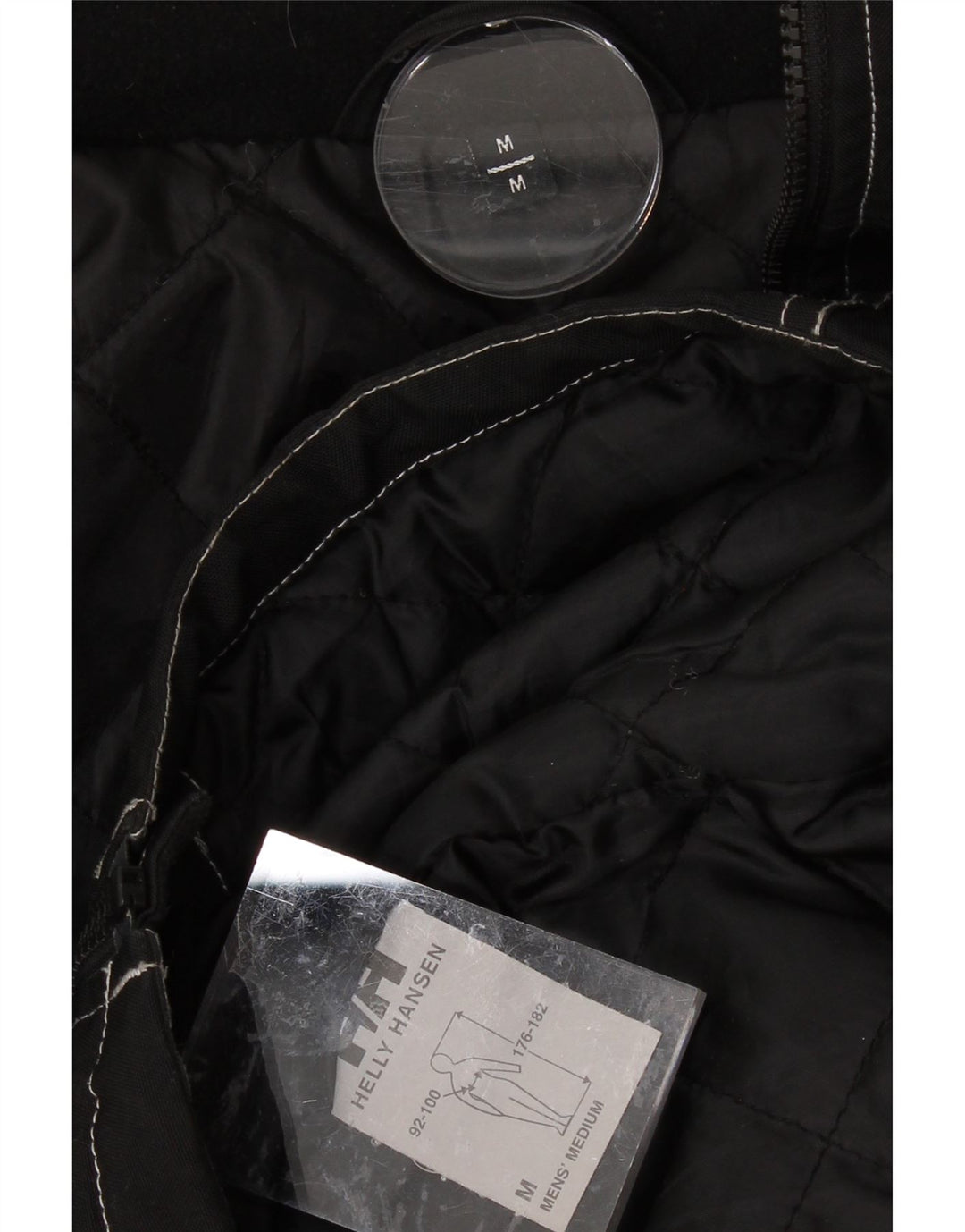 HELLY HANSEN Mens Windbreaker Jacket UK 38 Medium Black Polyester Vintage Helly Hansen and Second-Hand Helly Hansen from Messina Hembry 