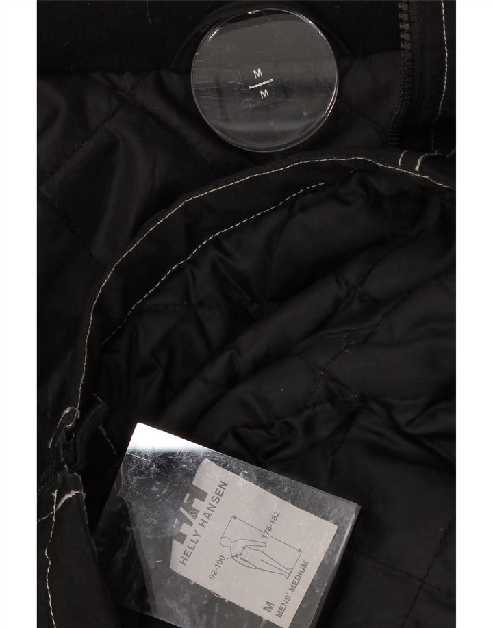 HELLY HANSEN Mens Windbreaker Jacket UK 38 Medium Black Polyester Vintage Helly Hansen and Second-Hand Helly Hansen from Messina Hembry 