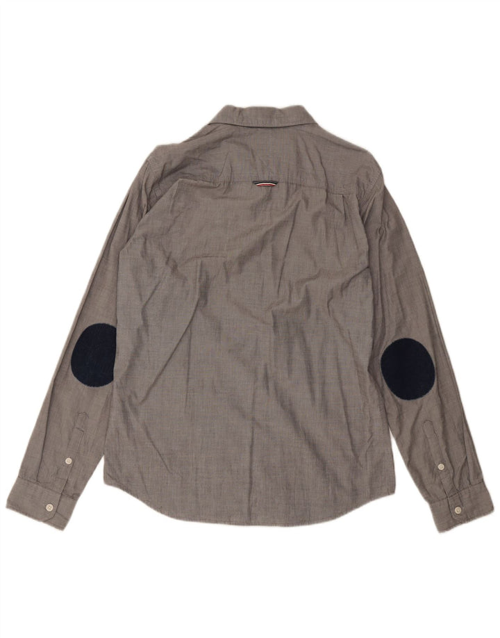 Tommy Hilfiger Chemise Regular Fit Homme Gris Moyen Coton